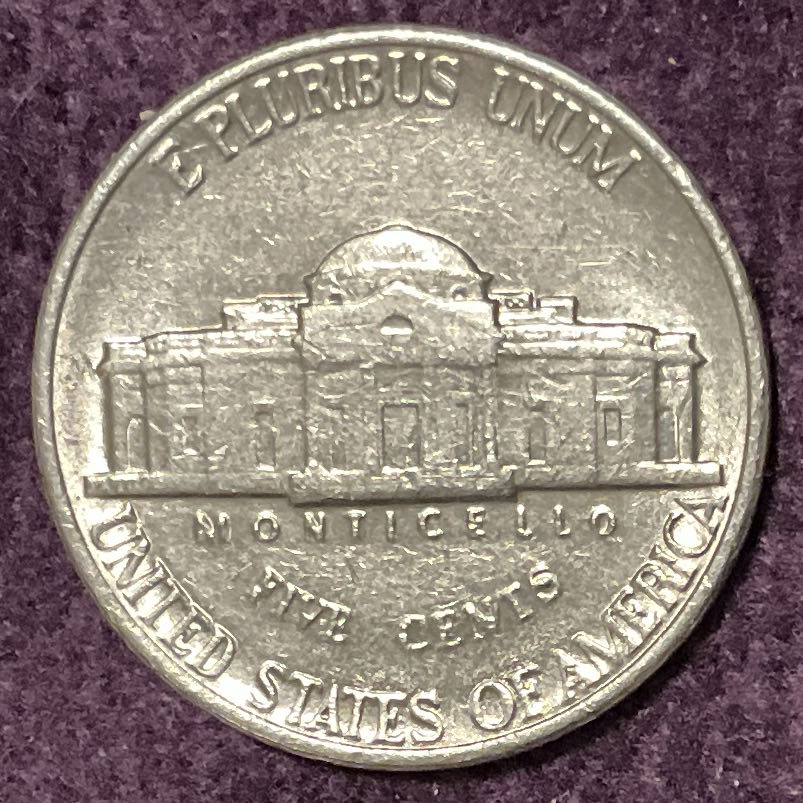 Nickel Jefferson D 1988 1  coin collectible - Main Image 4
