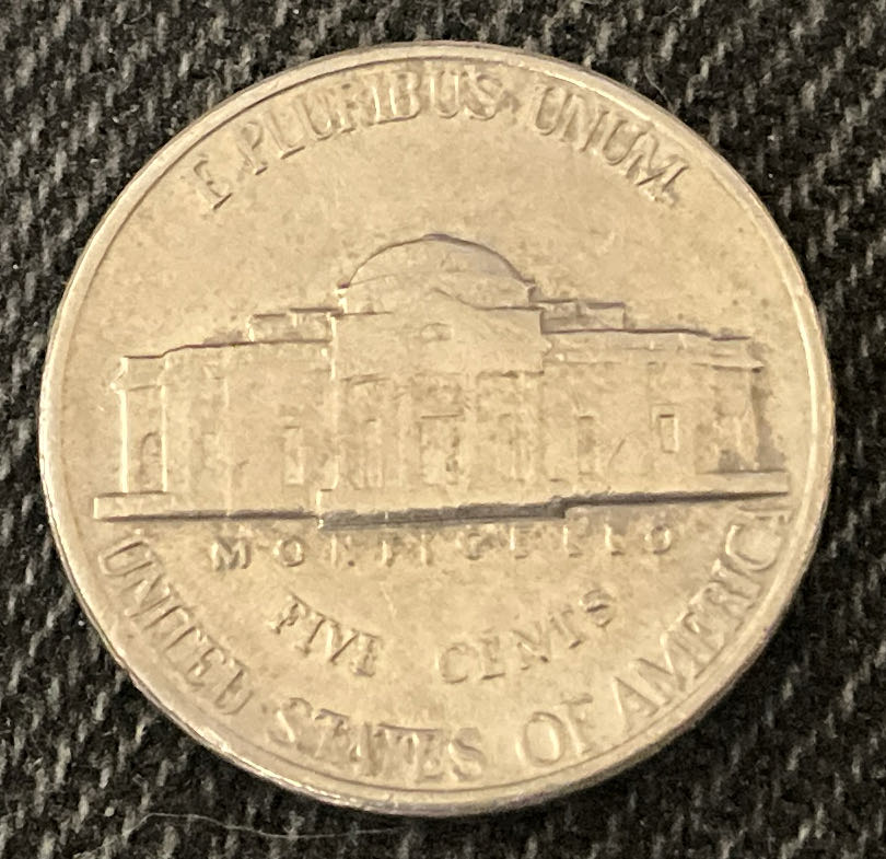 Nickel Jefferson D 1988 2  coin collectible - Main Image 2