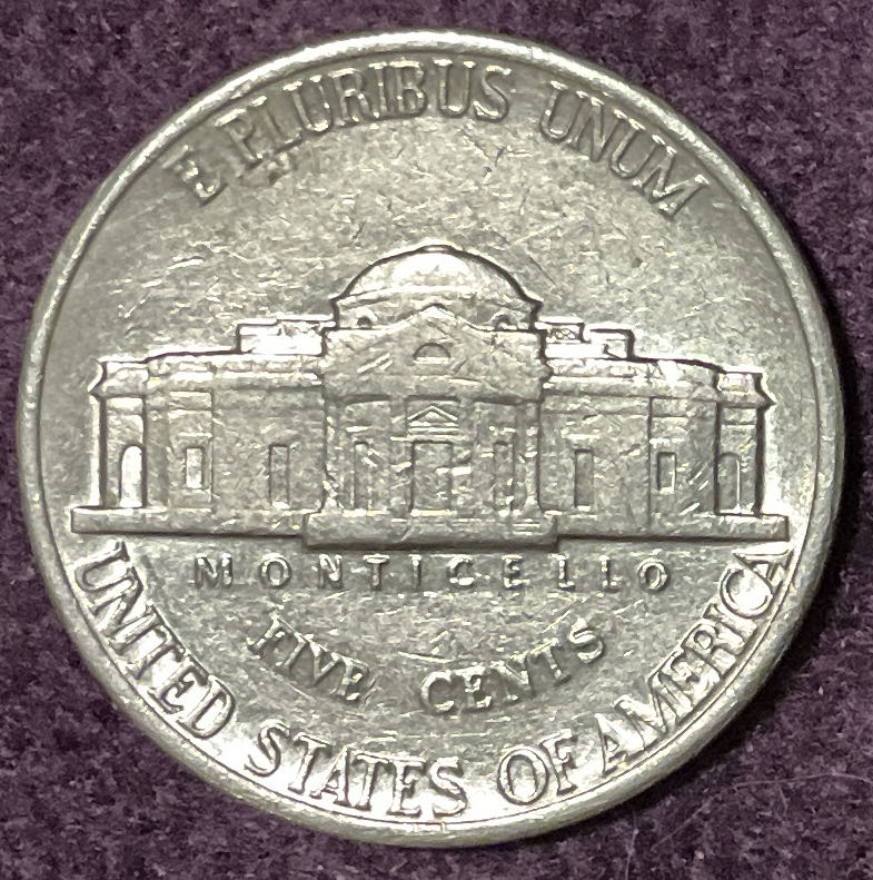 Nickel Jefferson D 1988 5  coin collectible - Main Image 4