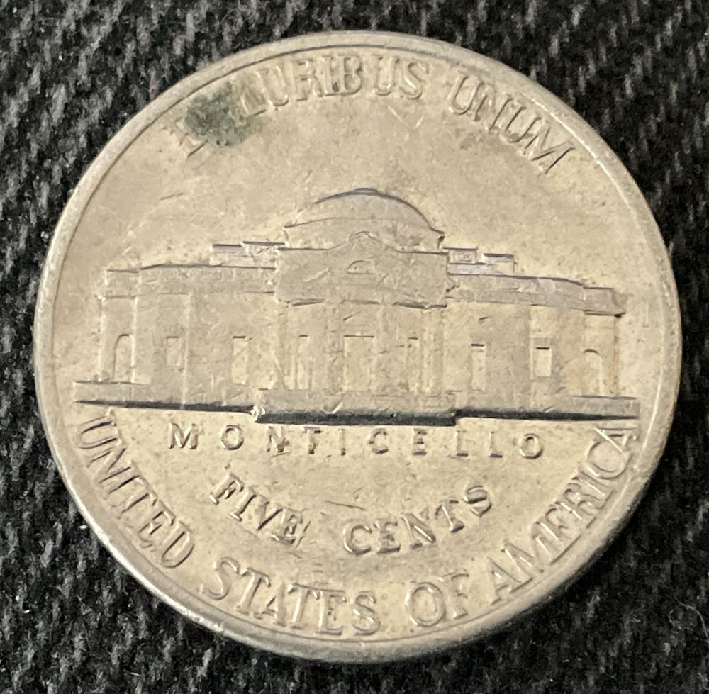 Nickel Jefferson D 1988 6  coin collectible - Main Image 2