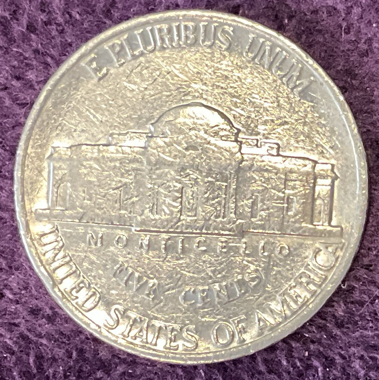 Nickel Jefferson D 1988 6  coin collectible - Main Image 4