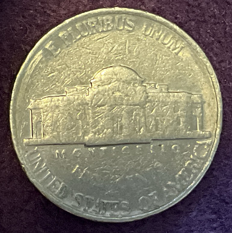 Nickel Jefferson P 1988 1  coin collectible - Main Image 4