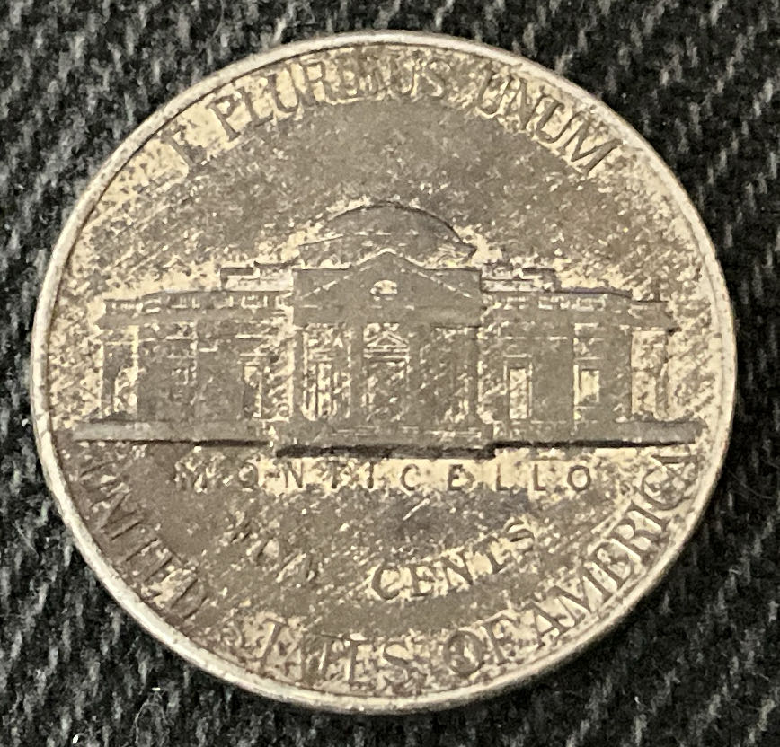 Nickel Jefferson D 1989 1  coin collectible - Main Image 2