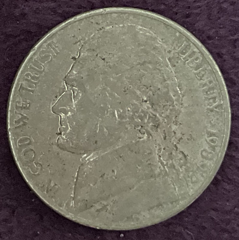 Nickel Jefferson D 1989 1  coin collectible - Main Image 3