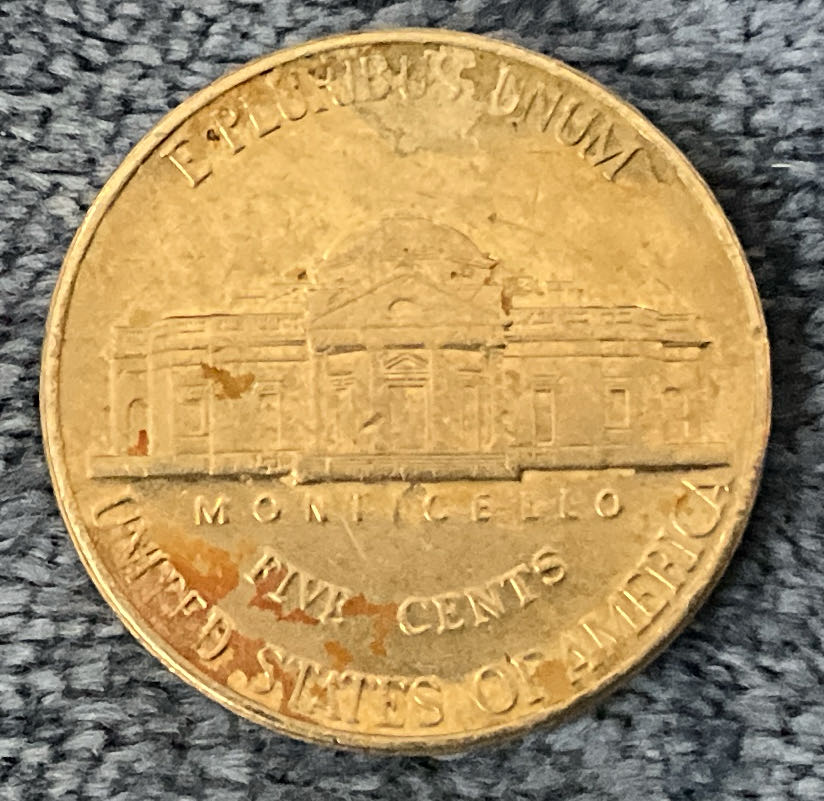 Nickel Jefferson D 1991 3  coin collectible - Main Image 2