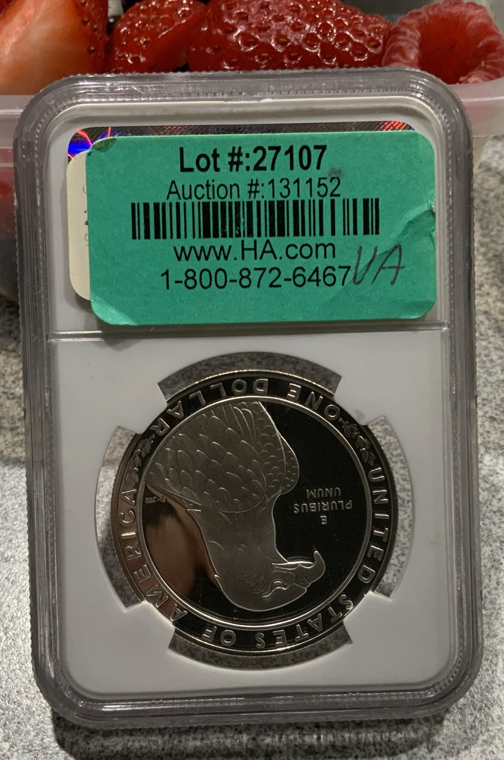 1983 S Olympics $1 NGC PF69 Ultra Cameo  coin collectible - Main Image 2