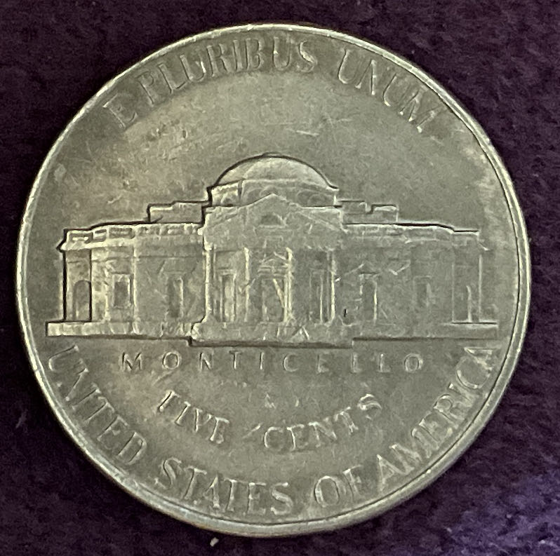 Nickel Jefferson P 1990 1  coin collectible - Main Image 4