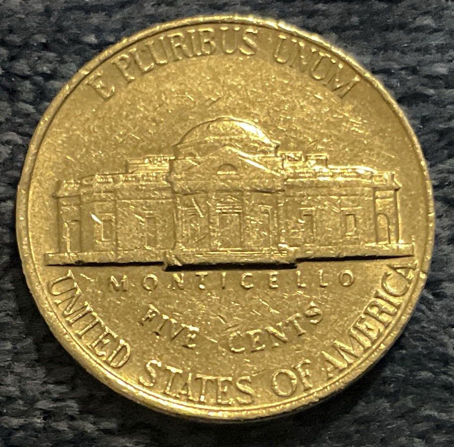 Nickel Jefferson P 1990 2  coin collectible - Main Image 2