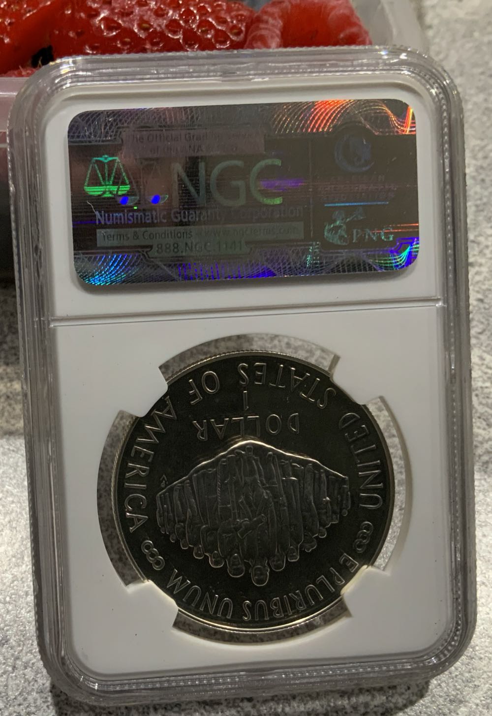 1987 S Constitution $1 NGC PF68 Ultra Cameo  coin collectible - Main Image 2