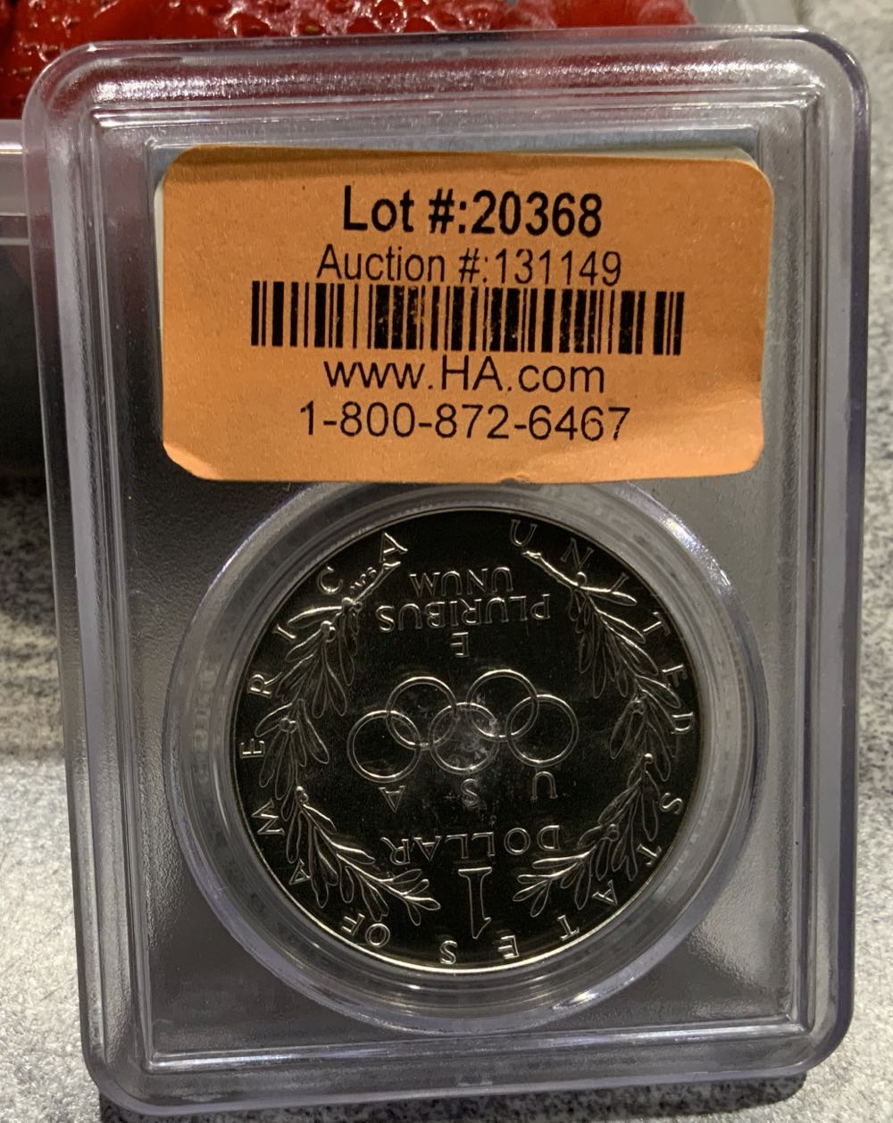 1988 D Olympic $1 PCGS MS69  coin collectible - Main Image 2