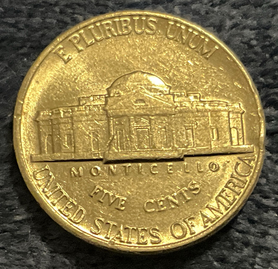 Nickel Jefferson P 1991 1  coin collectible - Main Image 2