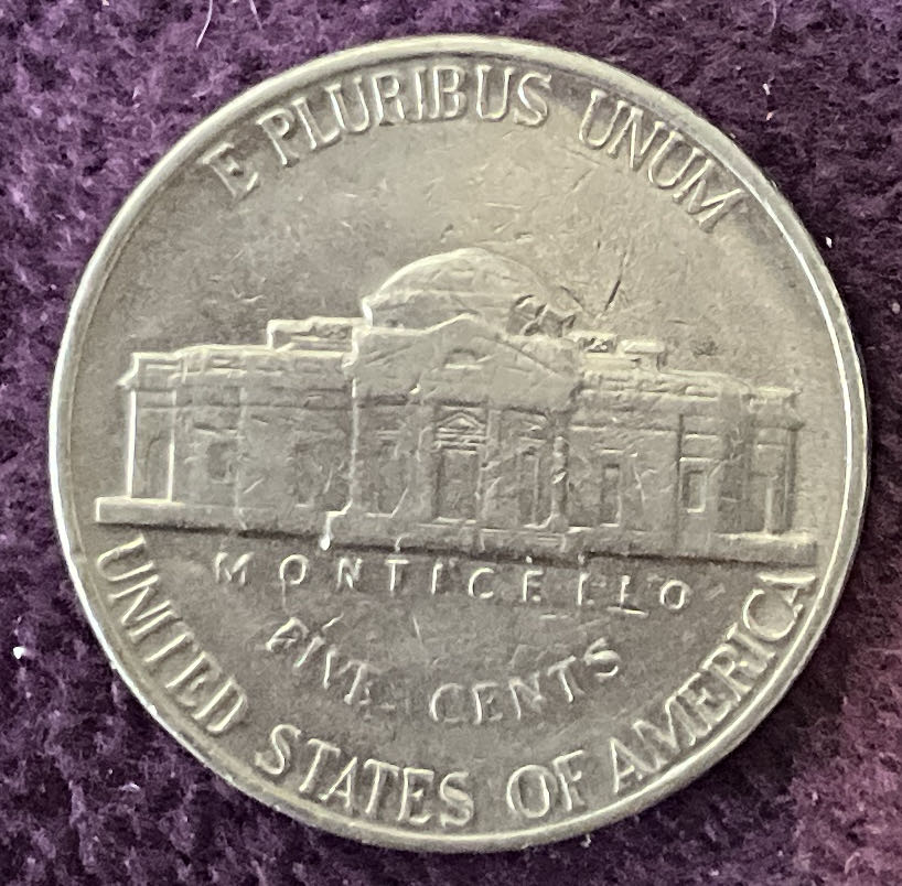 Nickel Jefferson D 1991 2  coin collectible - Main Image 4