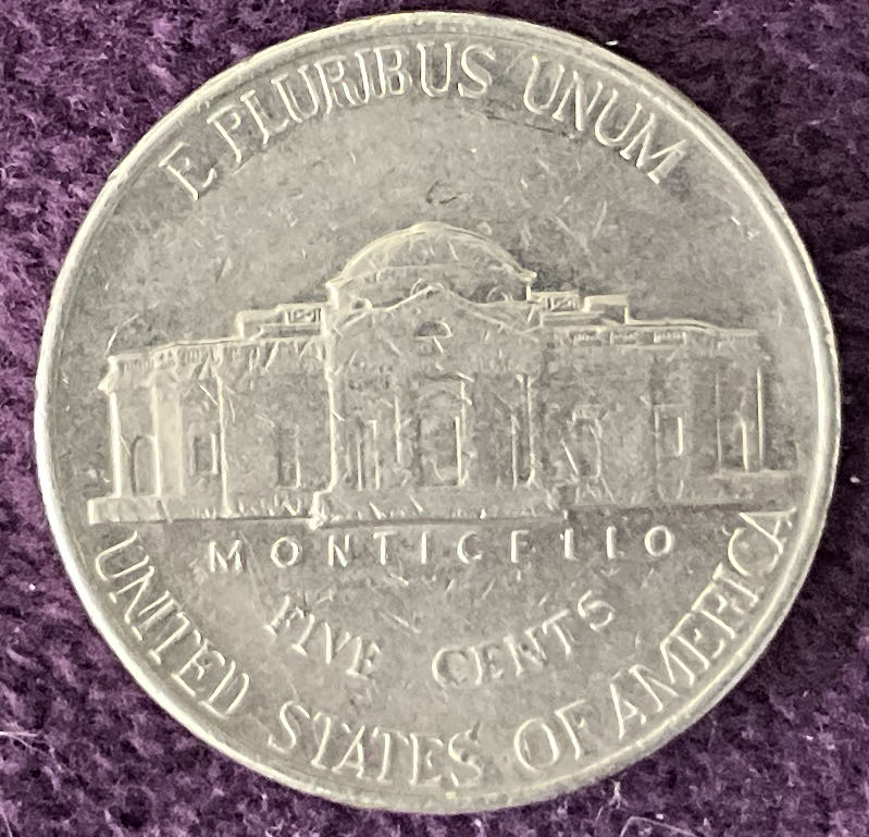 Nickel Jefferson D 1992 1  coin collectible - Main Image 4