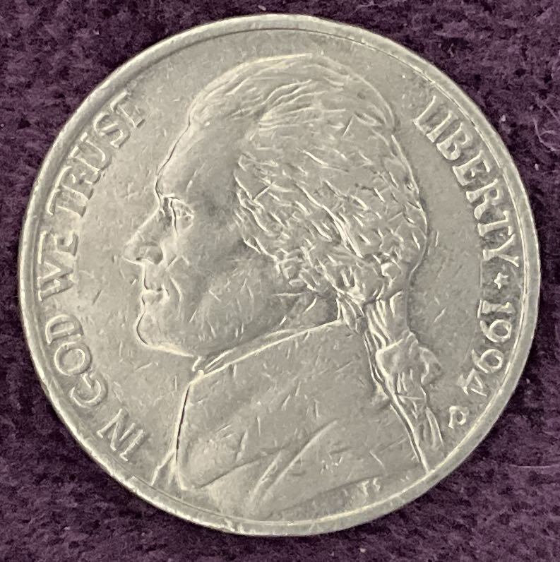 Nickel Jefferson D 1994 2  coin collectible - Main Image 3