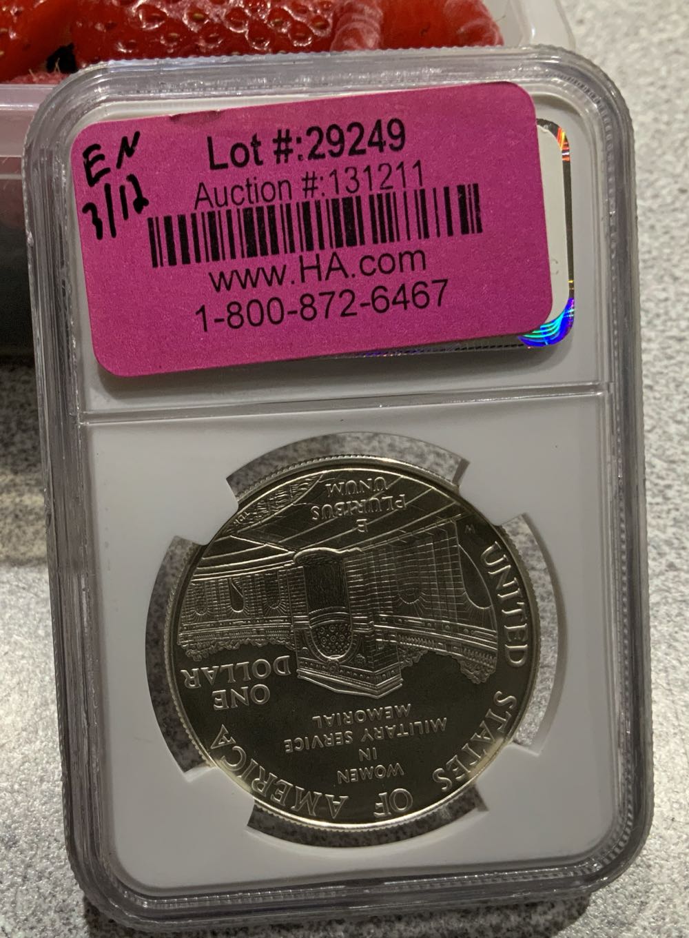 1994 W Womens Veterans $1 NGC MS70  coin collectible - Main Image 2