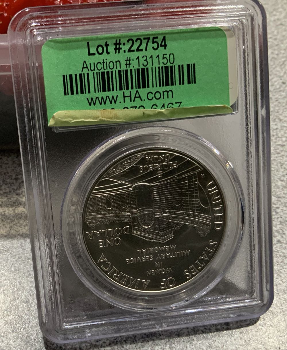 1994 W Womens Veterans $1 PCGS MS69  coin collectible - Main Image 2
