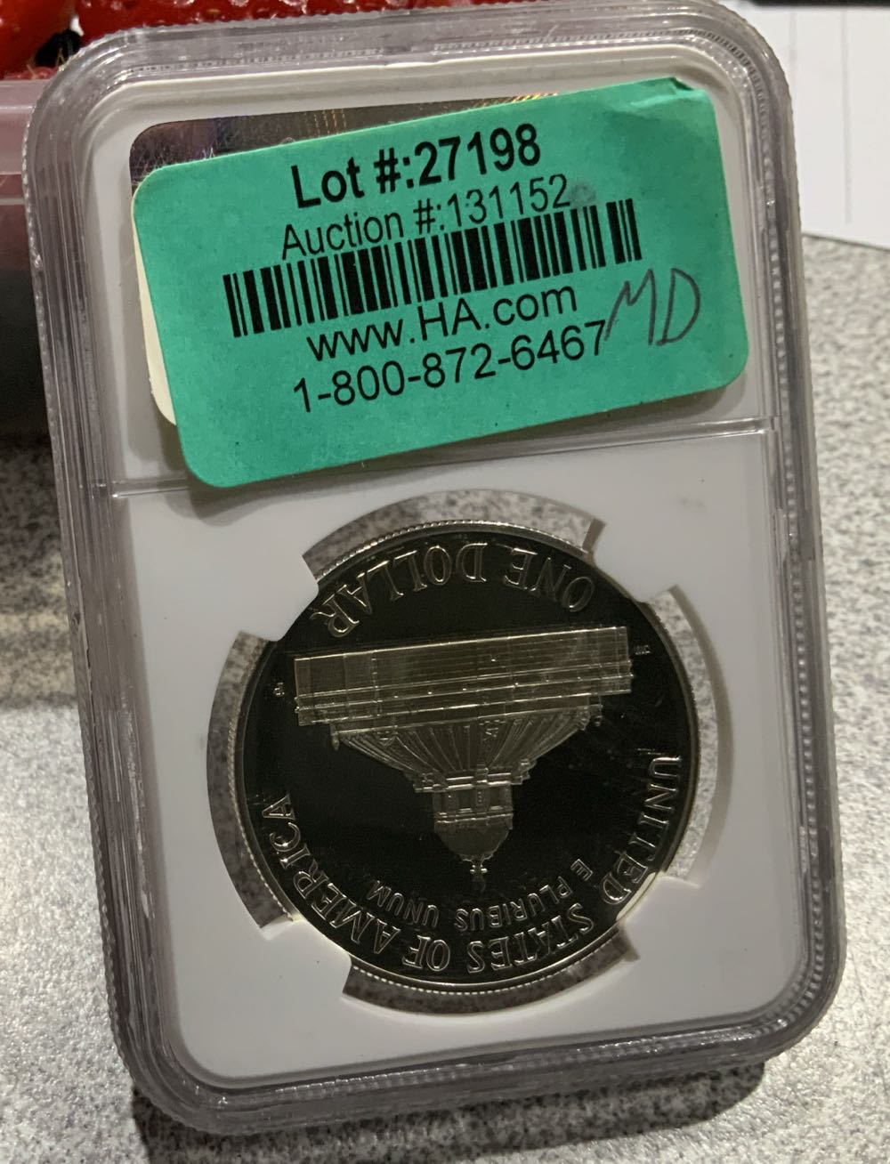 2000 P Congressional Library $1 NGC PF69 Ultra Cameo  coin collectible - Main Image 2