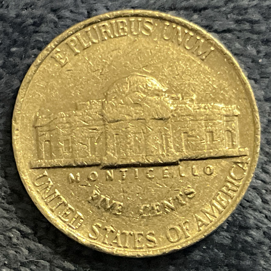 Nickel Jefferson D 1996 2  coin collectible - Main Image 2