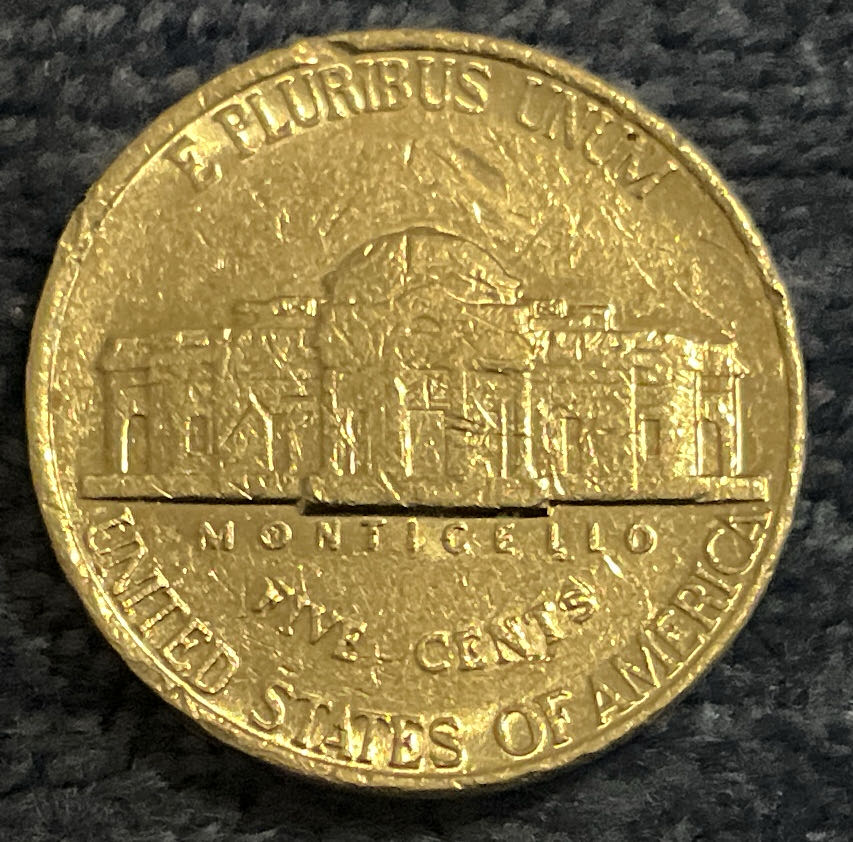 Nickel Jefferson D 1996 3  coin collectible - Main Image 2