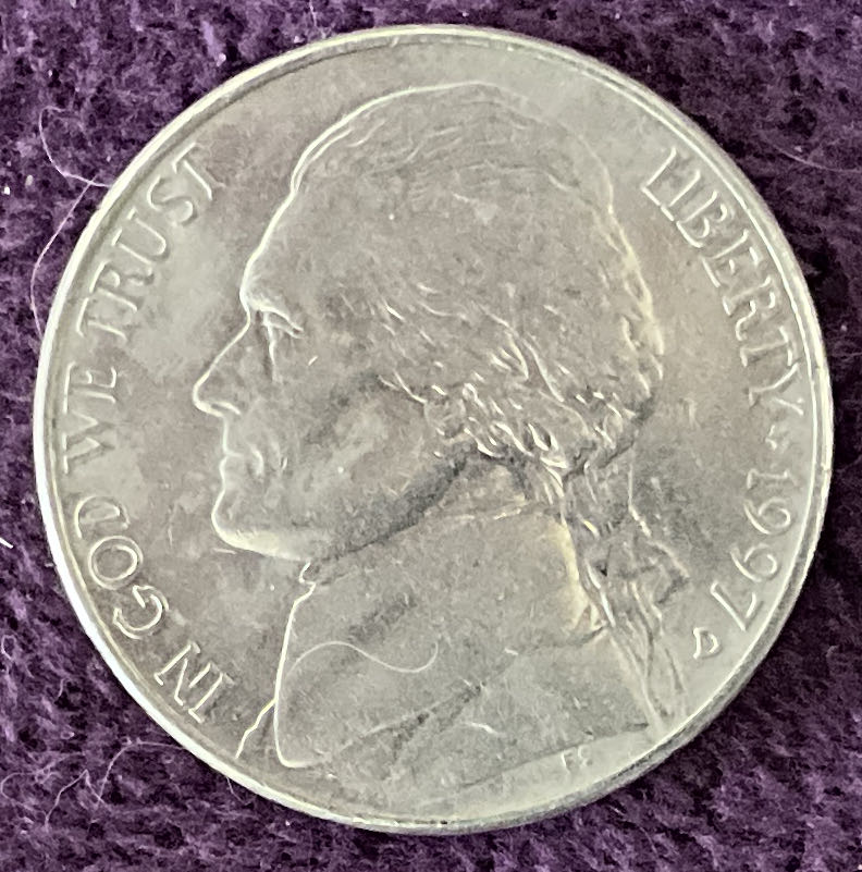Nickel Jefferson D 1997 2  coin collectible - Main Image 3