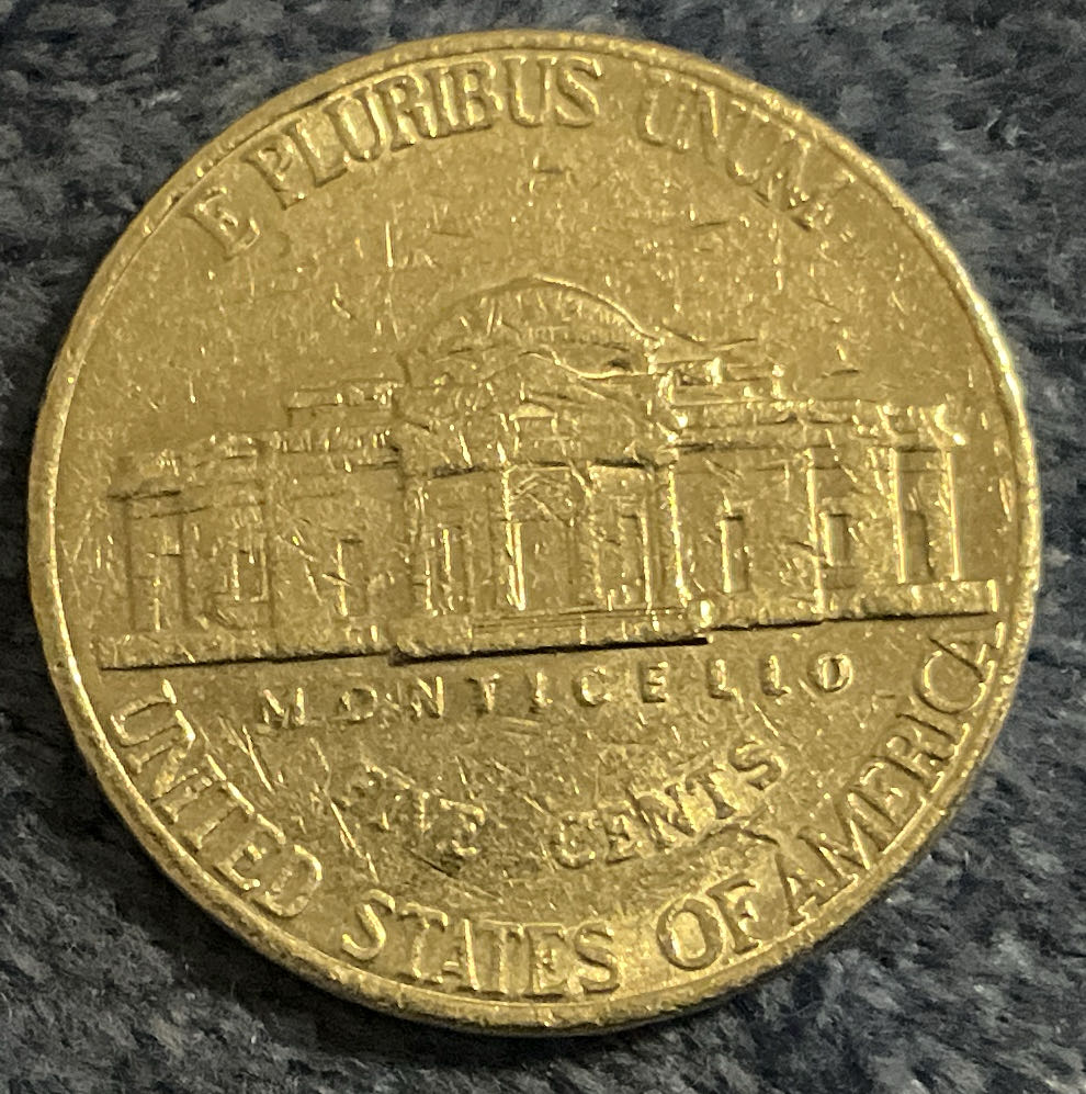 Nickel Jefferson D 1998 1  coin collectible - Main Image 2