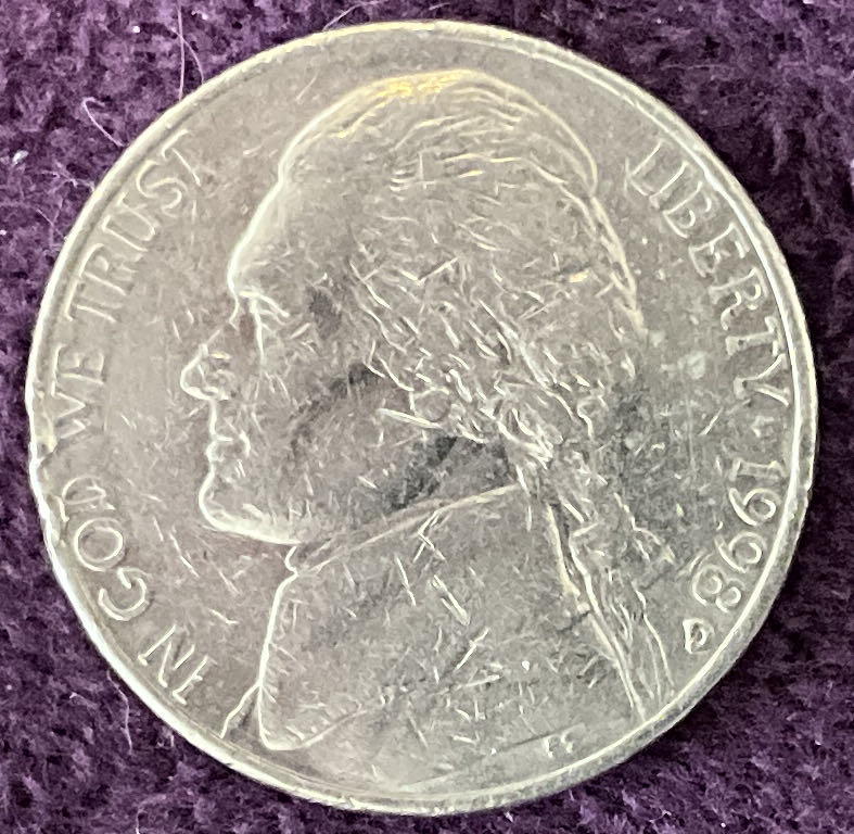 Nickel Jefferson D 1998 1  coin collectible - Main Image 3