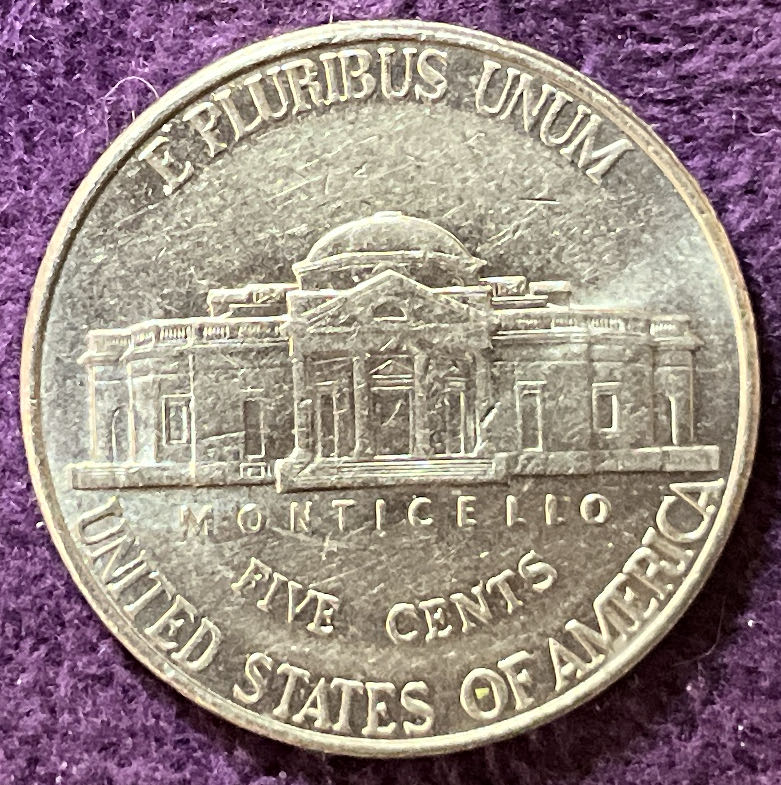 Nickel Jefferson D 1998 3  coin collectible - Main Image 4