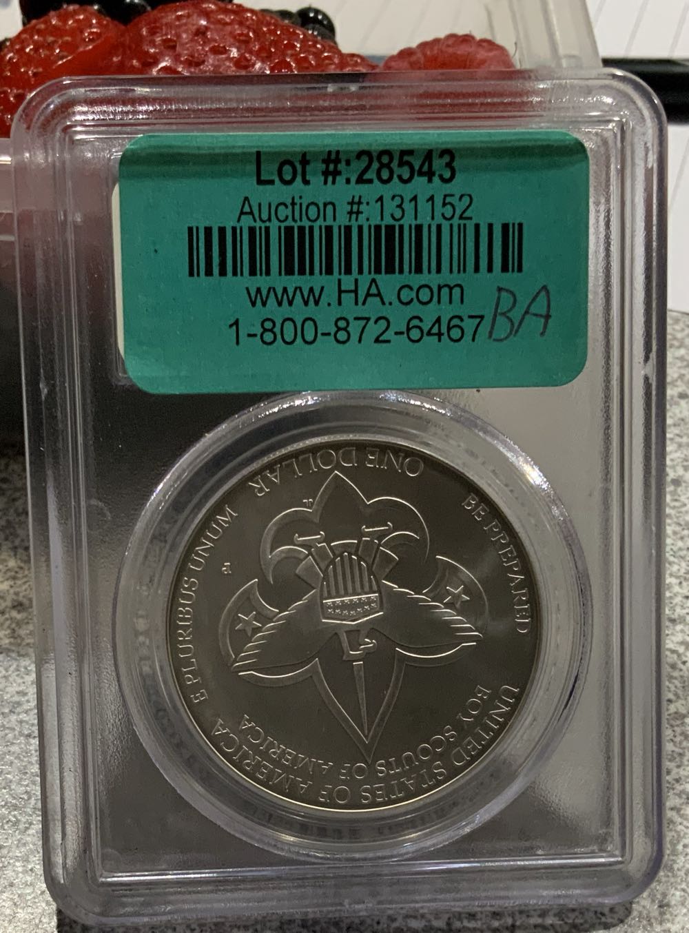 2010 P Boy Scouts $1 PCGS MS70  coin collectible - Main Image 2