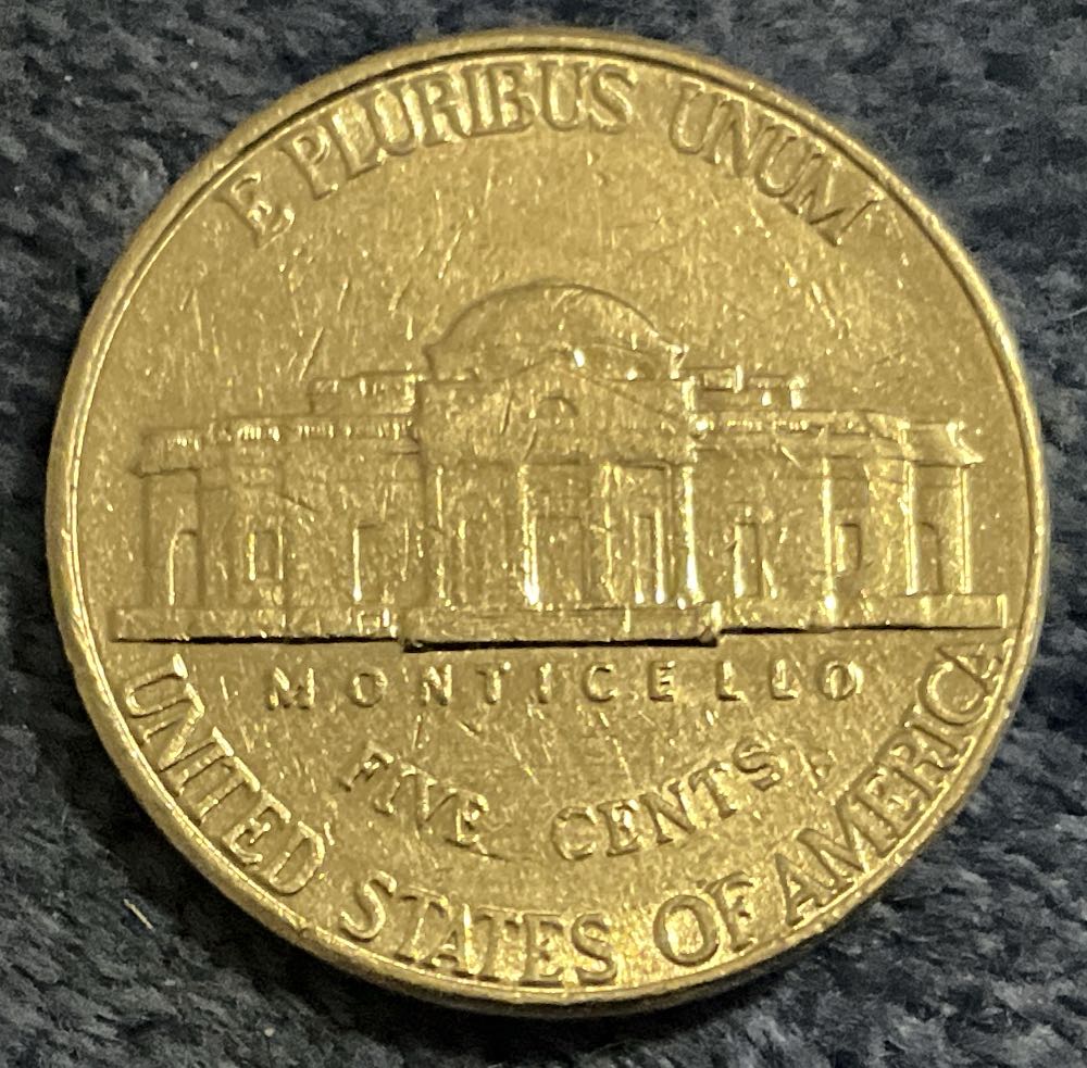 Nickel Jefferson D 1999 3  coin collectible - Main Image 2