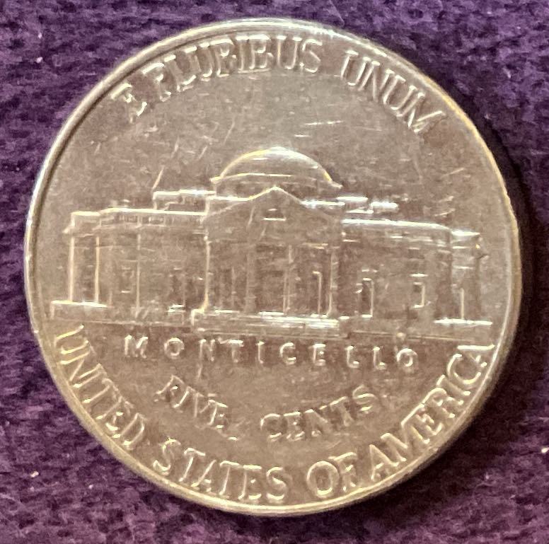 Nickel Jefferson D 1999 4  coin collectible - Main Image 4