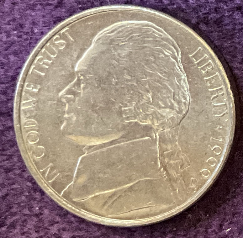 Nickel Jefferson D 1999 5  coin collectible - Main Image 3