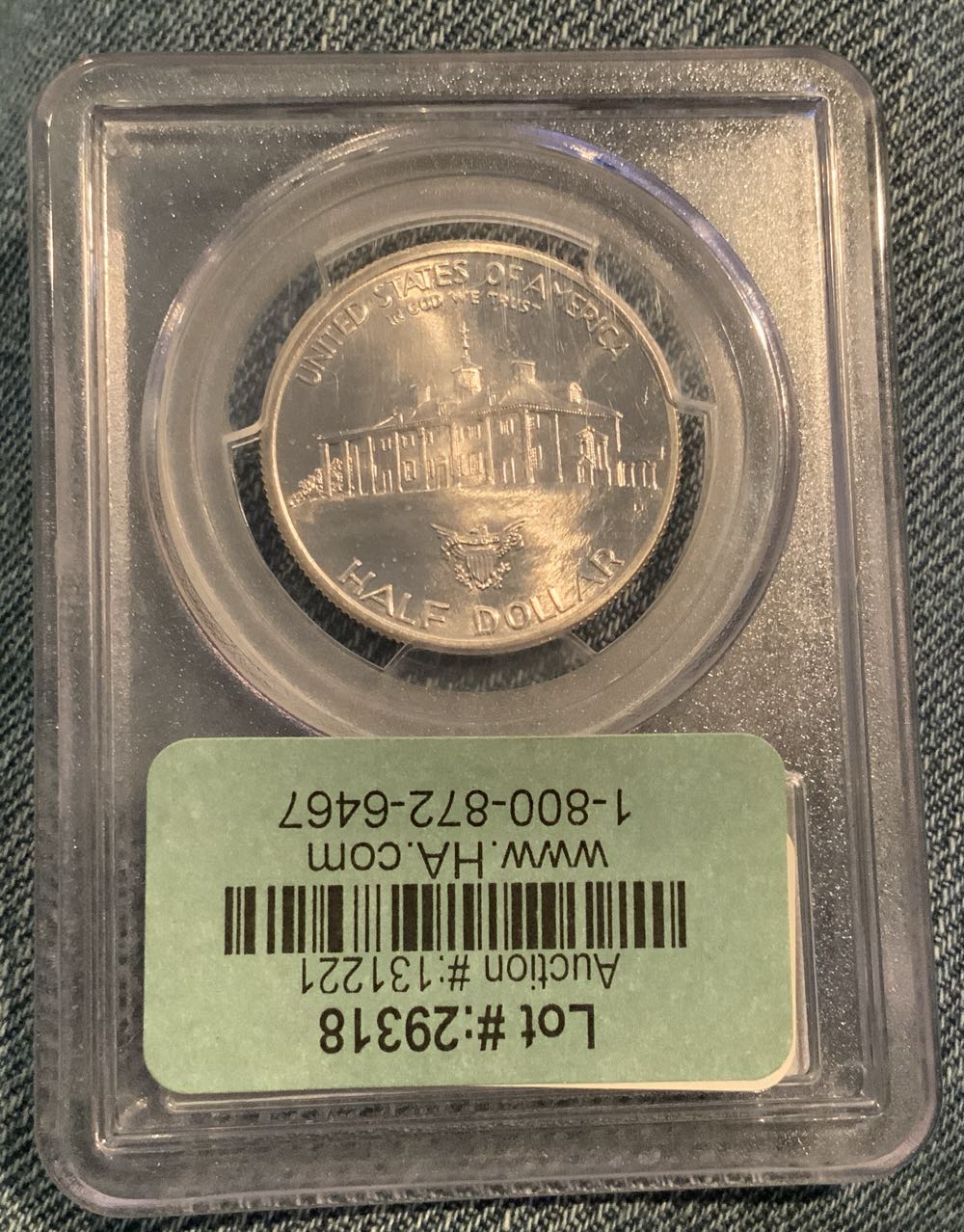 1982 D Washington $.50 PCGS MS66  coin collectible - Main Image 2