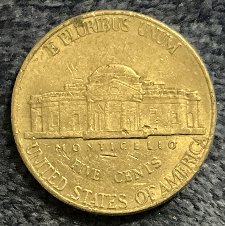 Nickel Jefferson D 2000 2  coin collectible - Main Image 2