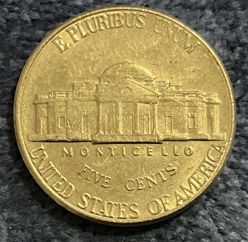 Nickel Jefferson D 2000 3  coin collectible - Main Image 2