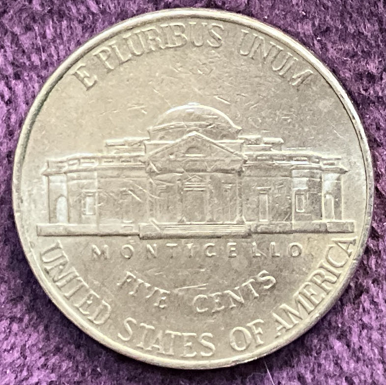 Nickel Jefferson P 2001 1  coin collectible - Main Image 4