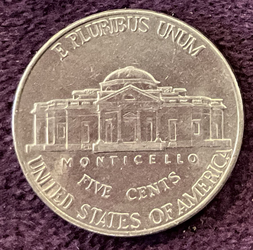 Nickel Jefferson D 2001 4  coin collectible - Main Image 4