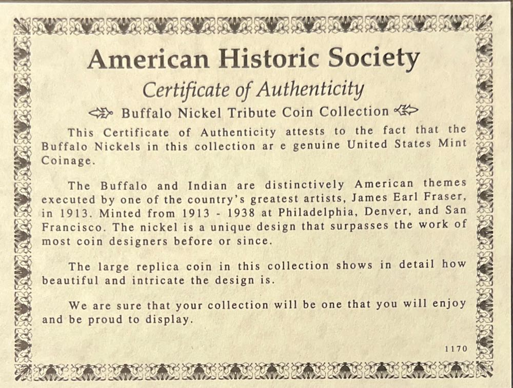 Buffalo Nickel Tribute Collection  coin collectible - Main Image 4