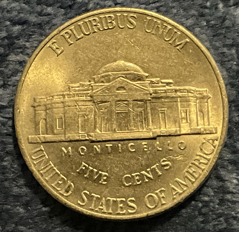 Nickel Jefferson D 2002 2  coin collectible - Main Image 2