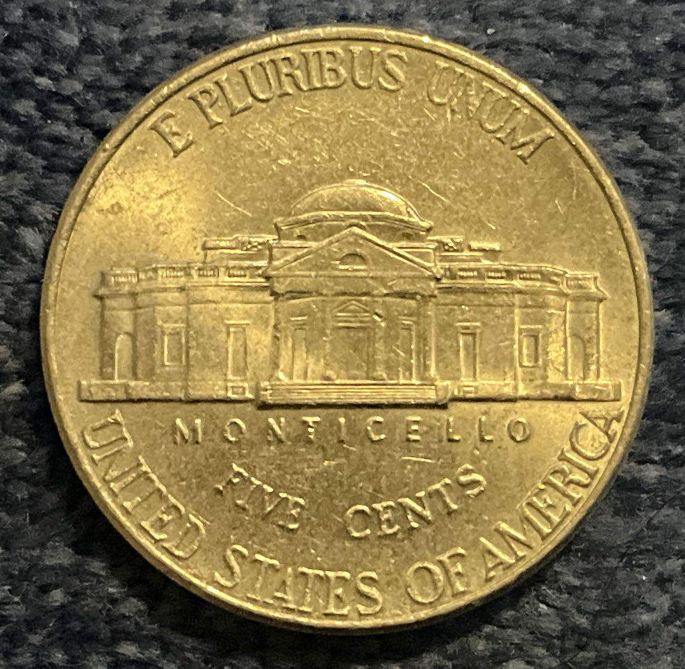 Nickel Jefferson D 2002 3  coin collectible - Main Image 2