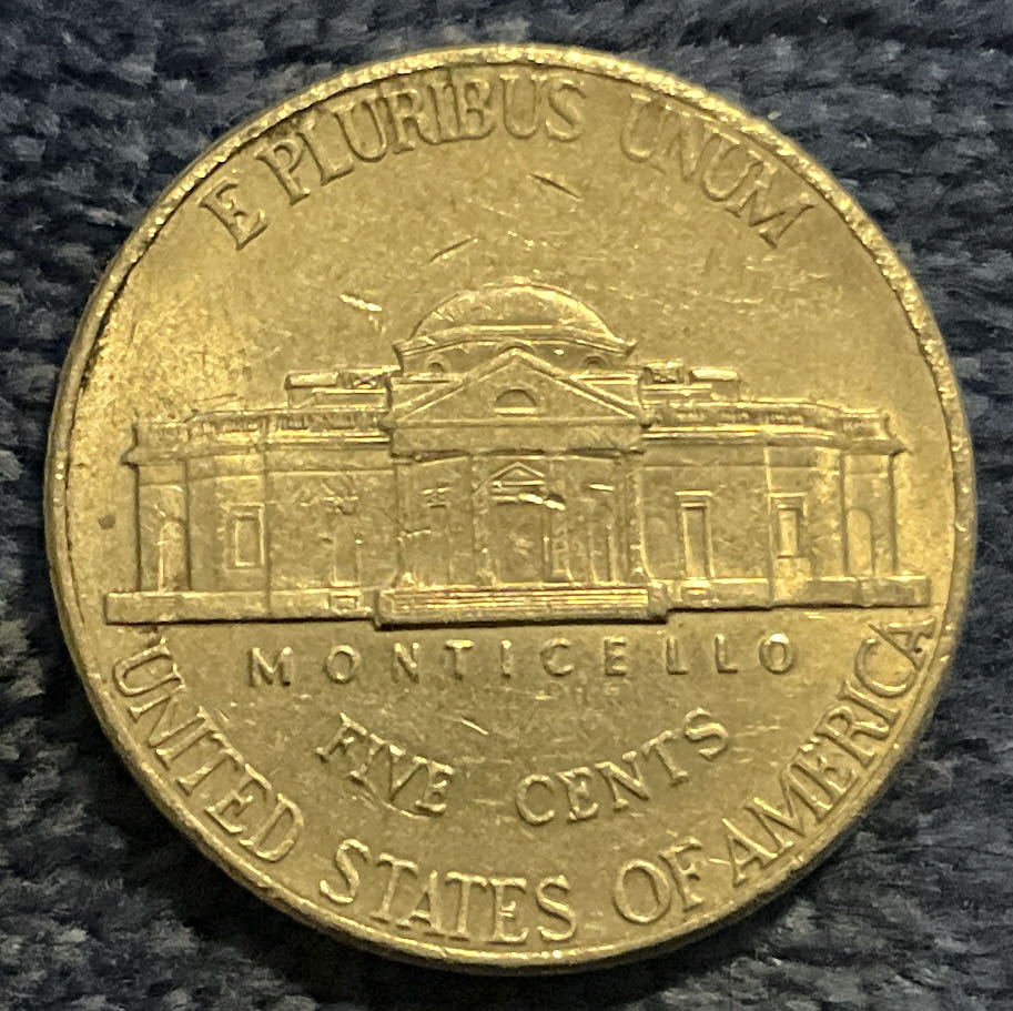 Nickel Jefferson D 2002 1  coin collectible - Main Image 2