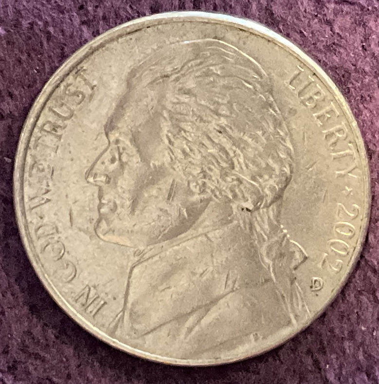 Nickel Jefferson D 2002 1  coin collectible - Main Image 3