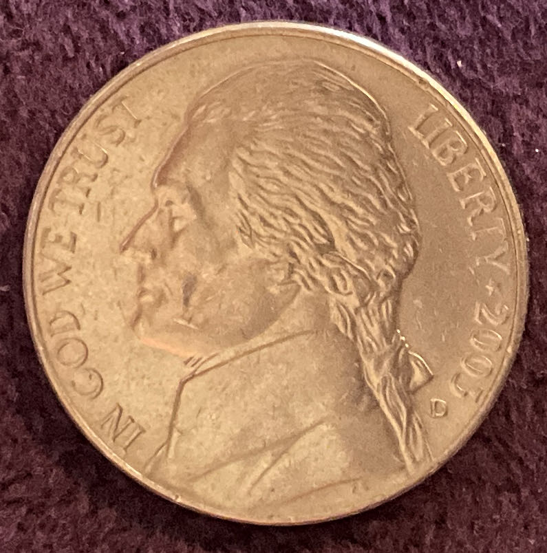 Nickel Jefferson D 2003 1  coin collectible - Main Image 3