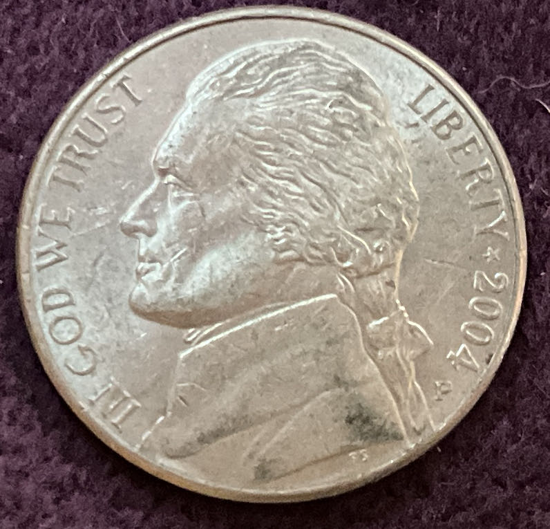 Nickel Jefferson P 2004 1  coin collectible - Main Image 3