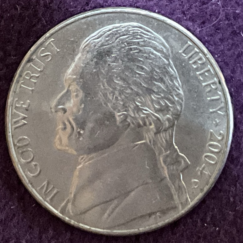 Nickel Jefferson D 2004 10  coin collectible - Main Image 3