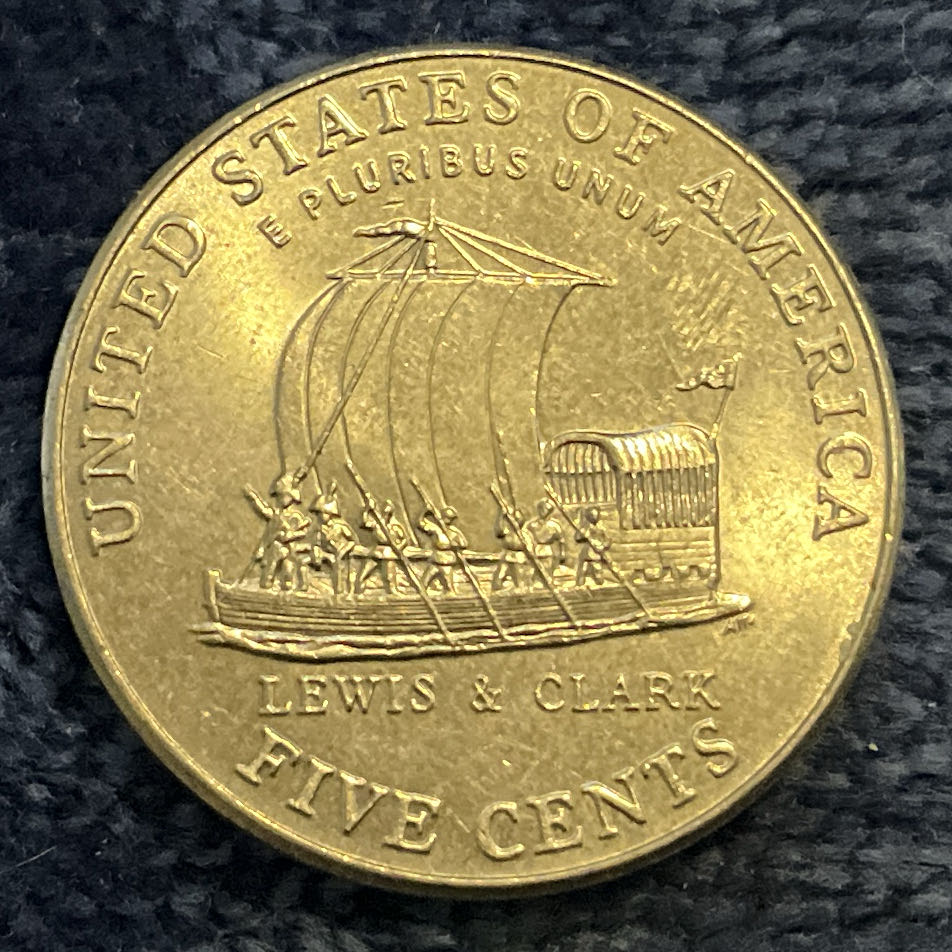 Nickel Jefferson D 2004 4  coin collectible - Main Image 2