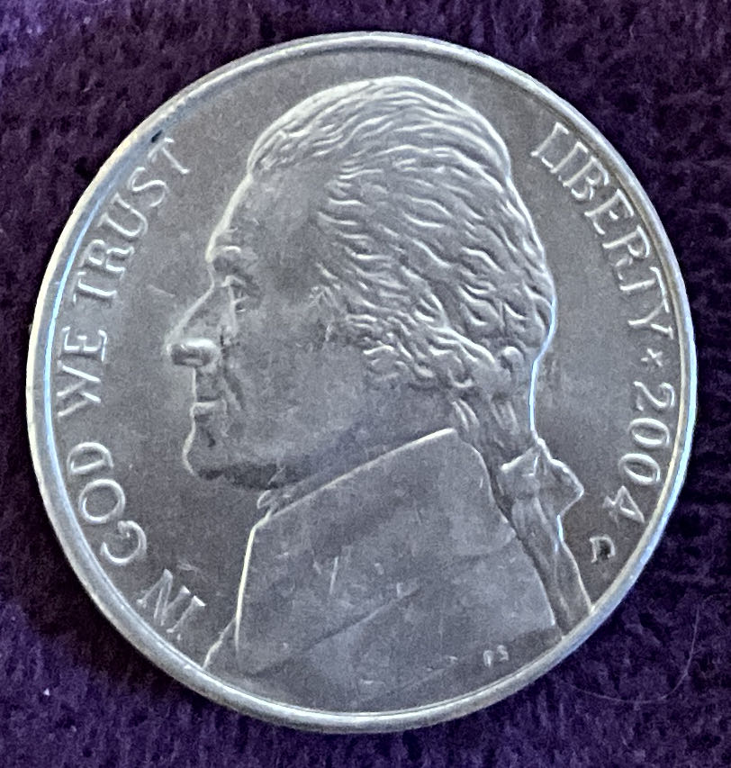 Nickel Jefferson D 2004 4  coin collectible - Main Image 3