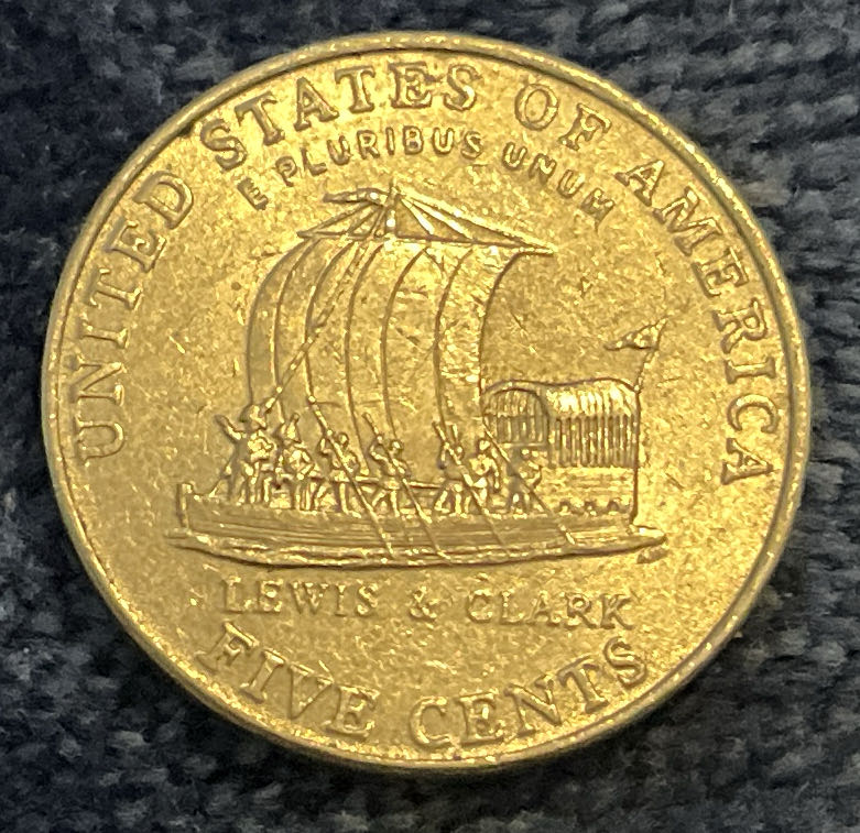 Nickel Jefferson P 2004 3  coin collectible - Main Image 2