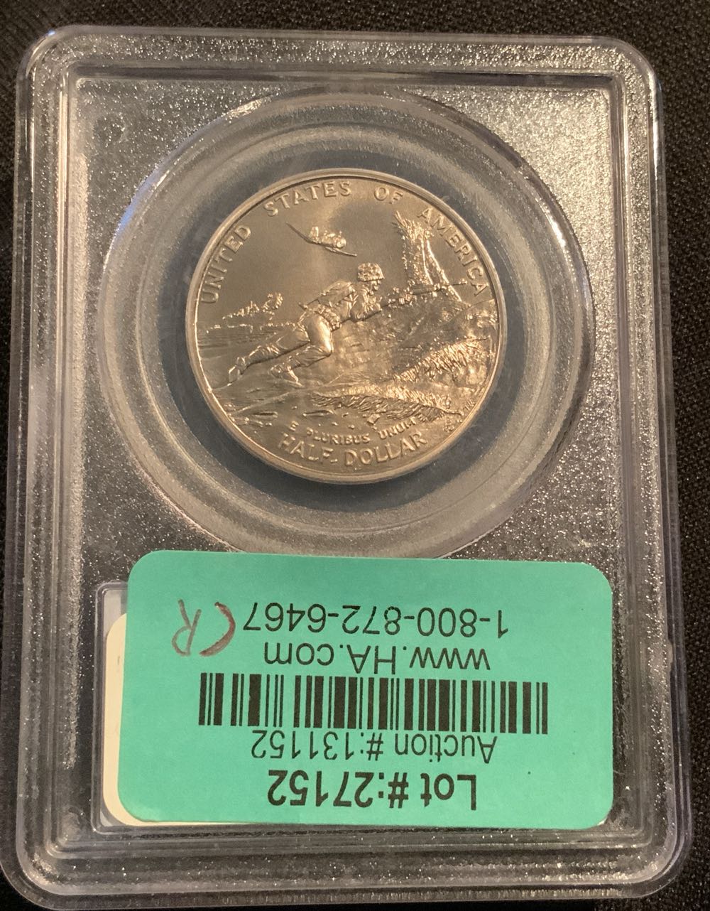 1991-95 P World War II $.50 PCGS MS69  coin collectible - Main Image 2