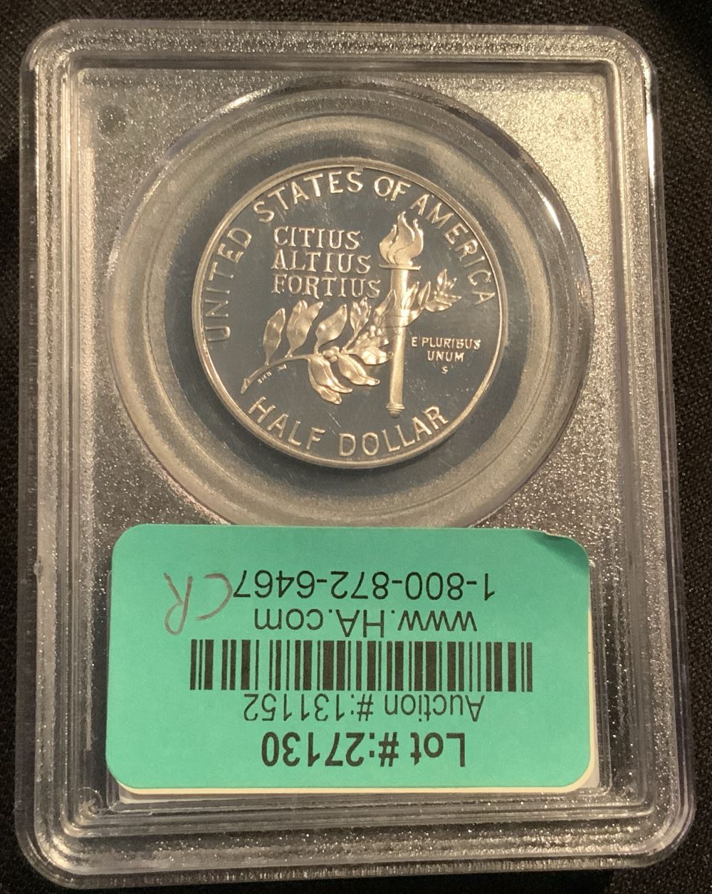 1992 S Olympic $.50 PCGS PR69 DCAM  coin collectible - Main Image 2