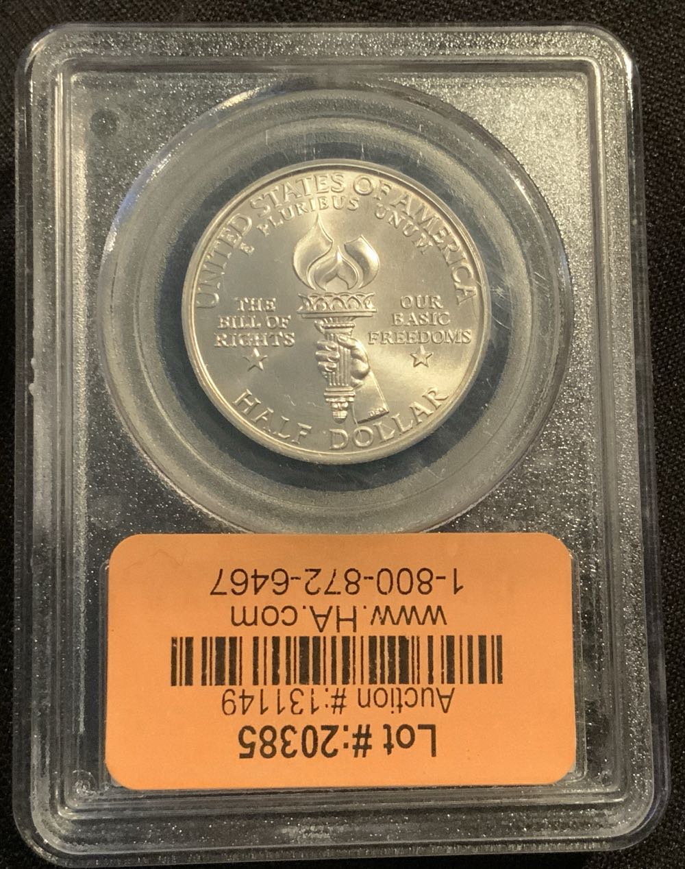 1993 W Madison $.50 PCGS MS69  coin collectible - Main Image 2